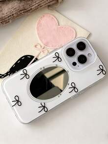 Minimalist Bow Design Phone Case - Clear - View 3