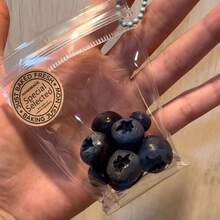 高品质减压逼真蓝莓挤压玩具，超粘腻质感，回弹缓慢，是生日/节日的绝佳礼物 - 彩色 - 查看 1
