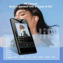 32GB MP3 Player With Bluetooth And WiFi , 5" HD Full Touch Screen MP3 Player With Spotify, Libby,Android MP4 Music Player For Kids Black - Black - View 8