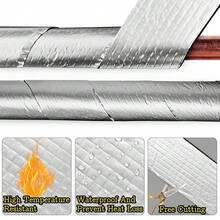 1 Pack 16.4ft/32.8ft Self-Adhesive Aluminum Foil Pipe Insulation Wrap, Suitable For Indoor And Outdoor Pipe Insulation And Anti-Freeze - Thermal Insulation Tape - View 5