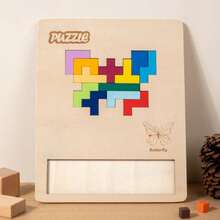 Block Wooden Puzzle Block Puzzle Puzzle Puzzle Puzzle Children's Intelligence Development Puzzle Early Education Toys Puzzle Solving Diagram Geometric Block Puzzle Puzzle Puzzle Development Boys And Girls' Toys Early Education Fun Games - Multicolor - View 18