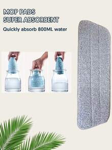4片加厚编织超细纤维拖把替换垫，双面结构：正面采用超细纤维绒面，清洁力强，锁水不漏；背面底部防滑，确保清洁无死角，是清洁的好帮手。 - 灰色 - 查看 4