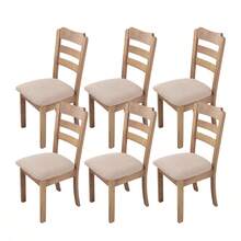 1/2/4/6pcs Plaid Pattern Stretch Dining Chair Covers, Removable & Washable Chair Slipcovers For Dining Room, Kitchen - Multicolor - View 56