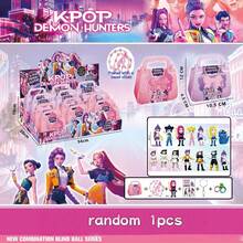 K-POP Girl Group Themed Keychain Blind Box Display Set - 12 Packs Assorted Q-Style Character Keychains With Mini Figurines & Cute Storage Pouches, Surprise Unboxing Experience, Vibrant Colorful Character Designs, High-Quality Durable Materials, Collectible K-POP Fandom Merchandise, Stylish Key & Bag Decor Accessories - Multicolor - View 9