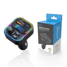 Car FM Wireless Transmitter, Multi-Functional Car Charger, Supports USB Flash Drive Playback, One-Button Hands-Free Calling, Universal Type - C17 - View 6