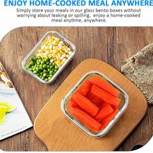 32-Piece Glass Food Storage Containers (16 Glass Bowls + 16 Lids) With Upgraded Snap Locking Lids – Airtight Lunch Containers, Suitable For Microwave/Oven/Refrigerator/Dishwasher (Blue) - 藍色 - 查看 9