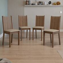 Kit De 4 Sillas De Comedor Madesa 4290 MB - Beis - Ver 2