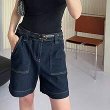 New Exquisite Retro Belt Women's Leather High-End Soft Leather Thin Belt Jeans Belt Student Korean Belt Women - 咖啡 - 查看 3
