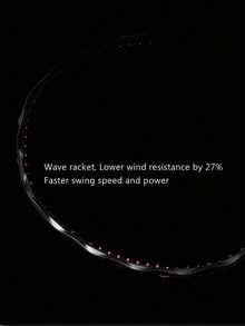 ALPSPORT V5 PRO Full Carbon Badminton Racket - Ultralight 5U Wave-Shaped Aerodynamic Frame, Offensive And Defensive Balanced, Pre-Strung With Grip Tape, 22-30lb Tension (Default 24lb) - Professional Competition & Training Racket - Multicolor - View 10