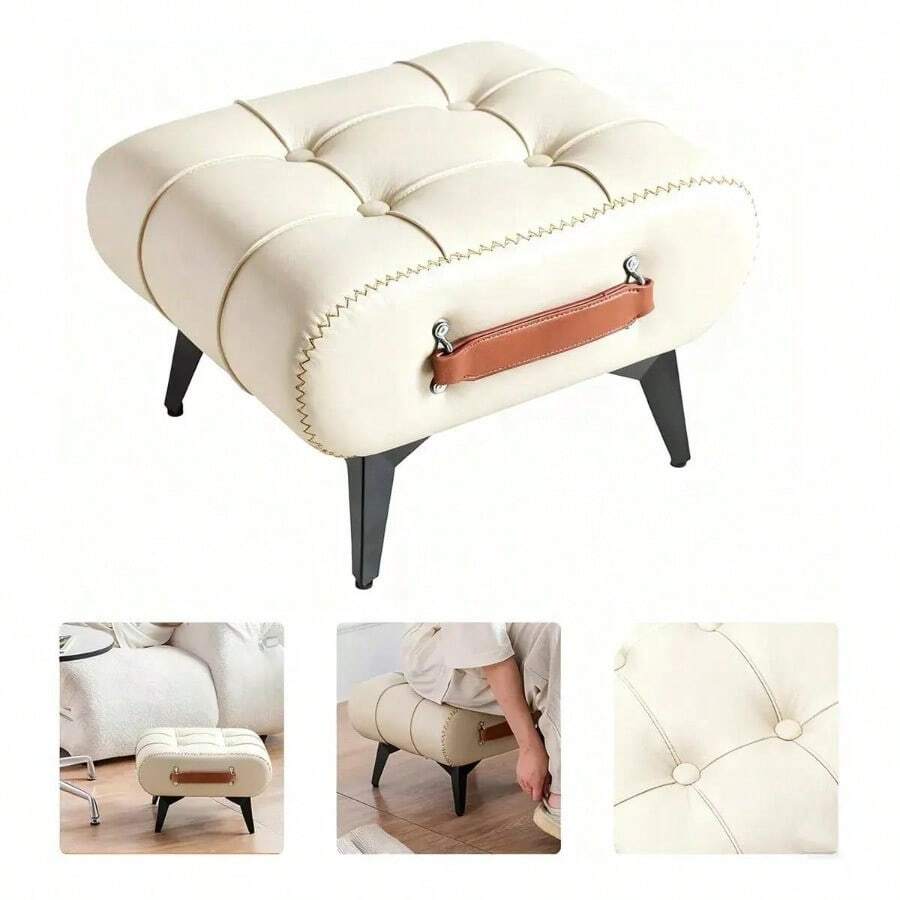 Puf para sofá tipo sillón - Negro - Ver 1