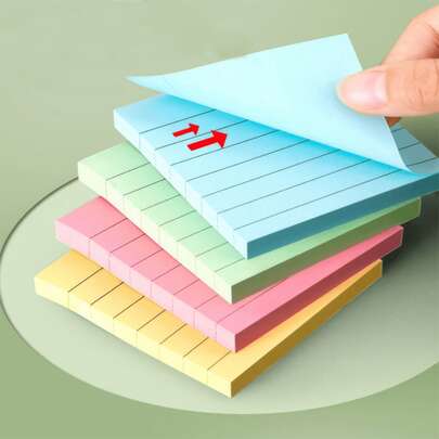 200 Horizontal Sticky Notes, Mixed Colors, Can Distinguish Event Priority By Different Colors, Moderate Stickiness, Can Be Pasted On Books, Desktops, And Computers