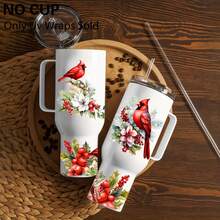 2张红雀UV DTF贴纸，自粘转印纸，适用于40盎司保温杯、杯子、瓶子、学习用品等，以及艺术工艺品、DIY美术用品。 - 彩色 - 查看 5