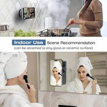 360°旋转磁吸车载手机支架，可调节真空吸盘手机支架，适用于汽车/健身房/镜子/光滑表面，解放双手，兼容所有智能手机 - A - 查看 10