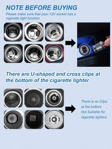 1个铝合金汽车弹出按钮点烟器插座，导弹发射按钮，通用12V电源插座仪表盘配件 - A - 查看 7