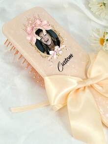 1支可定制照片梳，个性化名字梳子，防毛躁梳，伴娘礼物，女孩生日礼物，粉色气垫梳，祖母礼物，周年纪念礼物，情人节礼物，生日礼物，结婚礼物，母亲节礼物，闺蜜礼物，送给妈妈的礼物，送给女朋友的礼物，送给她的礼物，送给妻子的礼物，节日礼物 - 彩色 - 查看 18