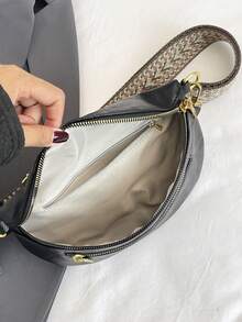 Fashion Simple Waist Bag Woman Chest Pack Phone Purse Designer Fanny Pack Luxury Belt Bag Leisure Ladies Shoulder Crossbody Bags - Black - View 7