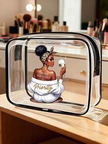 这款女士透明化妆包小巧精致，设计时尚，是旅行、健身和海滩度假的理想之选。也是送给闺蜜、姐妹或妈妈的绝佳礼物。非常适合周末旅行、暑假以及作为过夜包使用。这款周末旅行包是女性必备的旅行配件。适合作为生日、母亲节、情人节礼物。它还可以作为旅行洗漱包、洗漱包、淋浴包、防水包、大容量收纳袋、旅行必备品、邮轮旅行必备品、度假必备品等。 - 彩色 - 查看 1