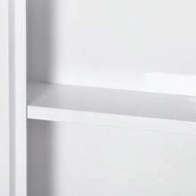 The Medicine Cabinet And First Aid Cabinet Are White, With 3 Internal Compartments And A Magnetic Closure, Used For Storing Medicines, With Dimensions Of 40x15x53.5 Centimeters. - White - View 3