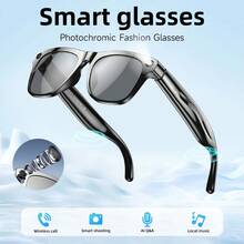 New Smart Glasses, Durable And Long-Lasting, Large Battery Capacity, Extended Battery Life, Supports Music Control, AI Voice Assistant, Notification Sounds, Translation, Smart Image Recognition, And Equipped With LED Flashlight. - Multicolor - View 11