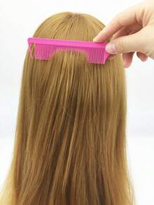 3/6pcs Hair Coloring Highlighting Sectioning Hairstyling Rat Tail Comb - Multicolor - View 7