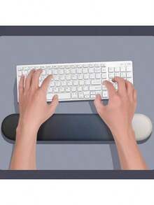 1pc An Ergonomic Keyboard Wrist Rest, High-Density Memory Sponge, Soft And Comfortable, Comfortable Support, Suitable For Home Office/Computer/Laptop/Gaming, School Supplies, Back To School Gaming Mouse Pad - Multicolor - View 6