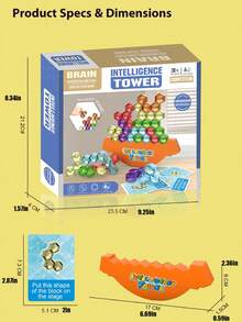6-Sided Balancing Tower: An Interesting Tabletop Game To Cultivate Children's Thinking Skills. This Family Strategy Game Suits 2-4 Players And Can Be Enjoyed By All Ages. Made Of Durable ABS Material, The Standard Edition Is Perfect For Family Gatherings. - Diversity - View 6