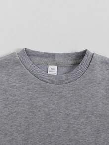 Disney Mickey Mouse Graphic Crewneck Sweatshirt For Boys Girls 2-14 Years Soft Fleece Express Delivery - 灰色 - 查看 3