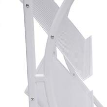 SHIOUCY White 4-Tier Floor Standing Magazine Rack, 33.06lbs Capacity Per Tier Iron Storage Organizer For Home Library Bookstore - Minimalist - View 4