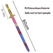 2026新款3D打印可折叠伸缩卢米娜剑COS道具减压玩具。生日礼物、圣诞礼物、情人节礼物、节日礼物，完美礼物 - 彩色 - 查看 3