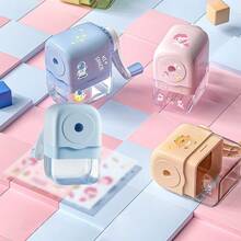 5-Point Adjustable Manual Pencil Sharpener - 5 ,Sharpener With Cartoon Designs.Sharpen Settings From Fine To Wide Point For Kids, Students, Home & Office Use, No Battery Needed, Perfect As Birthday Or Back To School Gift - Multicolor - View 3