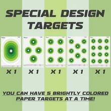 .Com : Highwild 23X35 Inch Bullseye Paper Target For Shooting Range Training - 5 Unique Patterns, Suitable For Pistols, Rifles, Airguns - Practice And Improve Your Aim (20 Pack) : Spor &Amp; Outdoors - Color 1 - 查看 5