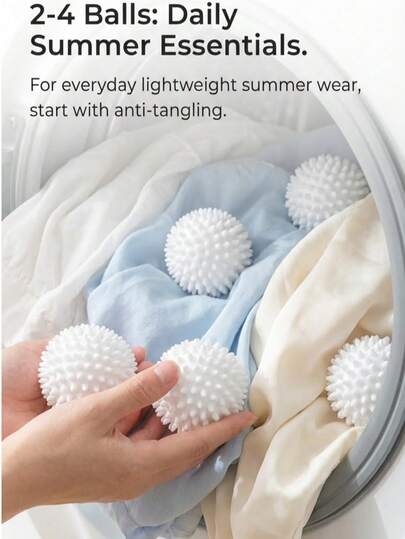 Reusable Anti- Dryer And Washing Machine Balls, Rubber Lint Remover, Fabric Softener, Reduces Static And Wrinkles, No Electricity Needed, Essential Laundry Set, Can Be Used As Pet Toys, Efficient Home Cleaning, Great Gift For Mom And Friends, Multiple Colors Available