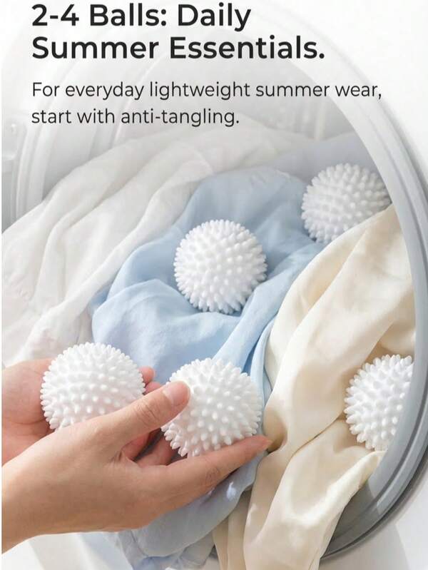 Reusable Anti- Dryer And Washing Machine Balls, Rubber Lint Remover, Fabric Softener, Reduces Static And Wrinkles, No Electricity Needed, Essential Laundry Set, Can Be Used As Pet Toys, Efficient Home Cleaning, Great Gift For Mom And Friends, Multiple Colors Available