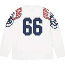 Supreme Mascot L/S Football Top FW25 | All-Cotton Long-Sleeve Jersey Shirt, Unisex Layering Outerwear For Men & Women - 白色 - 查看 2