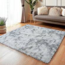 eluckya Plush And Thick Long-Pile Carpet, Super Soft And Comfortable Rug, Non-Slip Thick Pile Carpet, Suitable For Bedrooms, Living Rooms, Bathrooms, Dorm Rooms, Room Decor, Kitchen Essentials, Family Gatherings, Valentine's Day, Birthday Parties, Home Decor, Bedroom Decor. - 淺灰色 - 查看 3