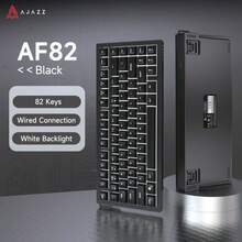 AJAZZ AF82 Wired Keyboard, 75% Layout, 82 Keys, Compact Design, Minimalist & Efficient, Volume Knob, Dual-Stage Adjustable Kickstand - AF82 - View 6