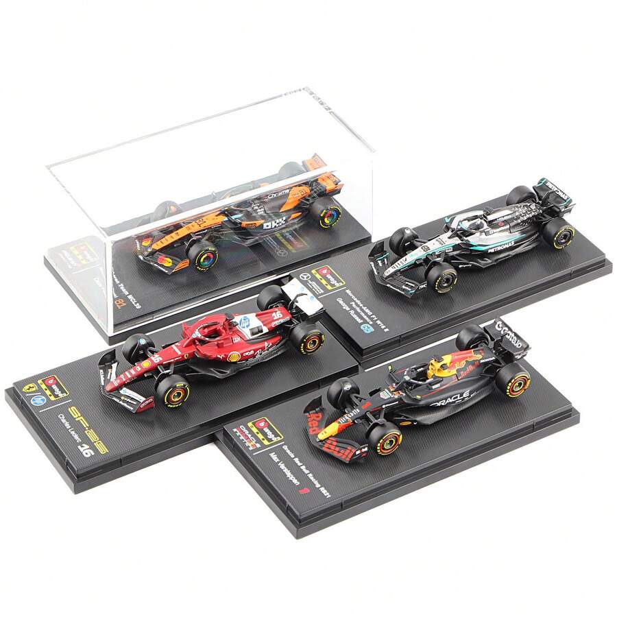 Burago Red Bull 2025 Season 1:64 Scale SF25, RB21, W16 E Performance, MCL39 Alloy Diecast Miniature F1 Racing Car Collection Toys - RB21#1 - View 1