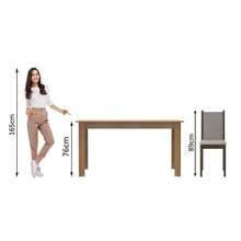Juego de comedor con mesa y 4 sillas Madesa Bea MC - Beis - Ver 6