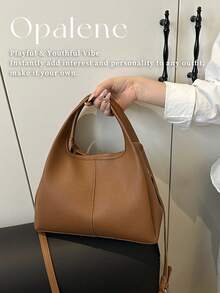 Women's Bucket Bag Tote Handbag, Fashion Minimalist Commuting Elegant High-End Crossbody Bag For Women, Vintage PU Leather Shoulder Bags, Crocodile Underarm Handbags, Artificial Patent Leather Minimalist Bag Crescent Hobo Bag, Versatile Casual Tote Bags, Fashion Crossbody Bag, Luxury Handbag & Purse For Commute, Fall Decor, Travel Essentials, School Supplies, Travel Accessories - Nhiều màu - Xem 9