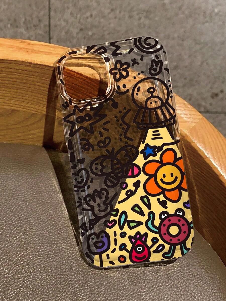 UFO可爱图案透明手机壳，兼容 13/11/17/17 Pro/16/14/15/15 Pro/15 Plus/15 Pro Max/7 Plus/8 Plus/X/Xs Max/Xr/11 Pro/12 Pro/13 Pro/14 Pro/12 Mini/13 Mini/11 Pro Max/12 Pro Max/13 Pro Max/14 Pro Max/14 Plus/17 Pro Max/17 Air/6/6s Plus/7/8/16 Pro/16 Plus/16 Pro Max/SE2/17 Pro Max & 兼容三星Galaxy A54/A14/A12/A13/A15/A32/A33/A24/A52S/S20/S21/S22/S23/S24/S23 Plus/S24 Ultra/S25/A15/A33/A23 - 彩色 - 查看 1