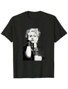MadonNasRetro Vintage T-Shirt Tour 2023 T-Shirt - 黑色 - 查看 1