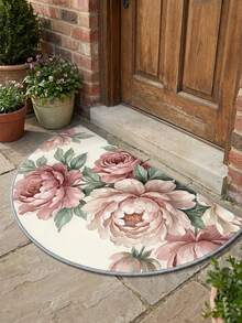 1 tấm thảm chùi chân hình bán nguyệt bằng nhung, có thể giặt được, thích hợp làm thảm chùi chân, thảm nhỏ, thảm chào đón, thảm trải sàn, thảm trang trí nhà cửa, thảm trước nhà, thảm trang trí sân vườn, thảm có thể giặt được. - Nhiều màu - Xem 3