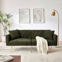 Sofa Bed Mattress - Green + Teddy - View 2