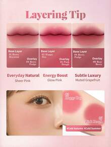 Dasique 9-Color Lip & Cheek Palette, High Color Payoff, Long-Lasting, Natural Glow, Lightweight & Breathable, Vegan Formula, Creates Refined Lip Makeup, Versatile & Fashionable, Ideal Gift For Christmas And Holidays - #06 Sweet Bear - View 6