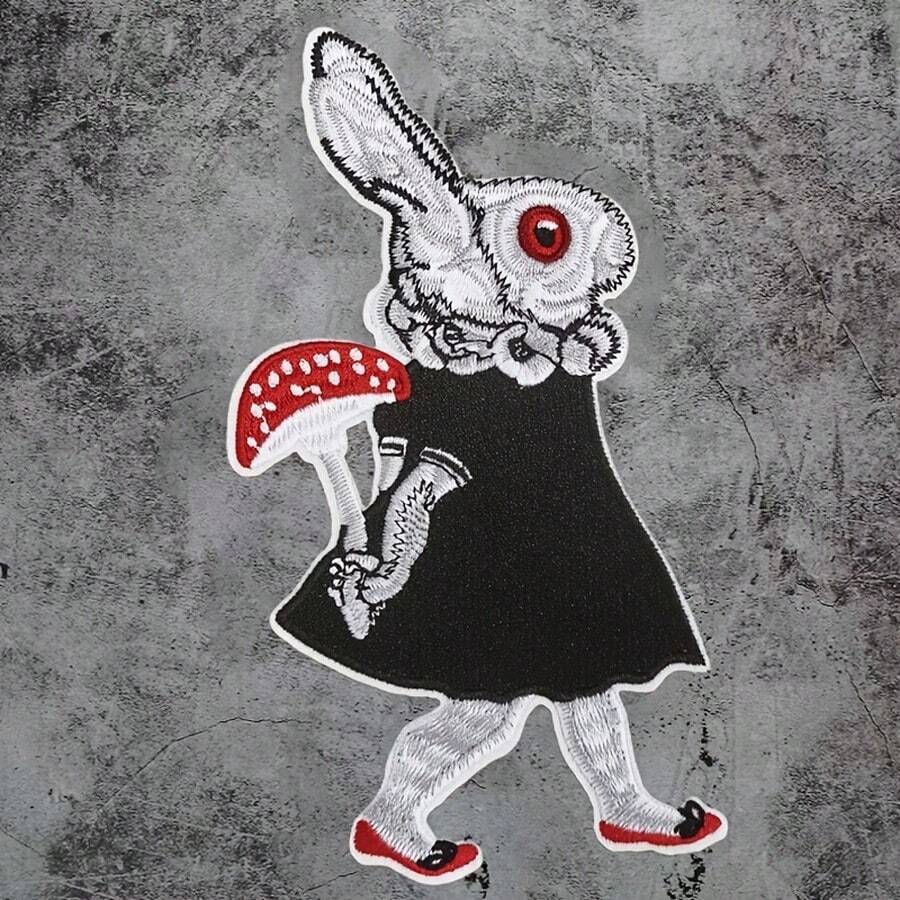 1件哥特风格兔子设计 - 毒蘑菇漫游者胸针 - Retro Rabbit - 查看 1