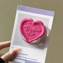 1 cái Giá đỡ điện thoại để bàn hình trái tim màu kem kiểu Hàn Quốc bằng silicon, kiểu dáng tối giản, sáng tạo, có thể thu gọn, gấp gọn, có đệm khí từ tính, lực hút siêu mạnh, di động, đa năng, thời trang (Không bao gồm thẻ ảnh) - Nhiều màu - Xem 8