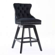 Barstools - Black + Velvet + Foam - View 4