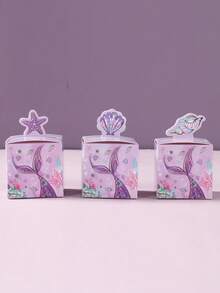 24 hộp quà giấy chủ đề nàng tiên cá, hộp đựng kẹo chủ đề nàng tiên cá, hộp quà nhỏ chủ đề nàng tiên cá dưới nước, trang trí tiệc mừng em bé, trang trí sinh nhật, trang trí tiệc tiết lộ giới tính, trang trí tiệc nàng tiên cá màu tím, đồ dùng tiệc sinh nhật nàng tiên cá, trang trí bàn tiệc, hộp quà tặng tiệc nàng tiên cá. - Nàng tiên cá - Xem 4