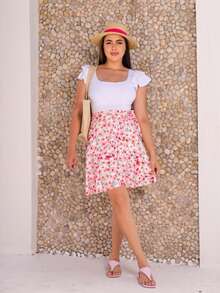 Modest Women's Swimsuit, Modest Beachwear, Evangelical Style With Skirt - 白色 - 查看 4