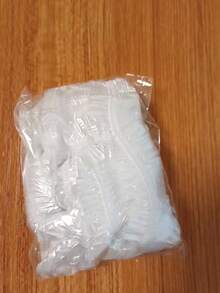 100/50/10 قبعة استحمام يمكن التخلص منها، قبعات استحمام مطاطية مقاومة للماء سميكة وكبيرة الحجم مناسبة للاستحمام والعناية بالشعر، سهلة الحمل، مناسبة للصبغ وصالون الحلاقة - متعدد الألوان - مشاهدة 7